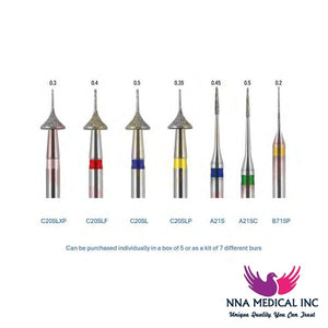 NNA MEDICAL | Crosstech Interproximal Reduction (IPR) Bur Kit – 7 Burs