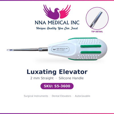 Luxating Elevator – 2MM Straight Silicone Handle