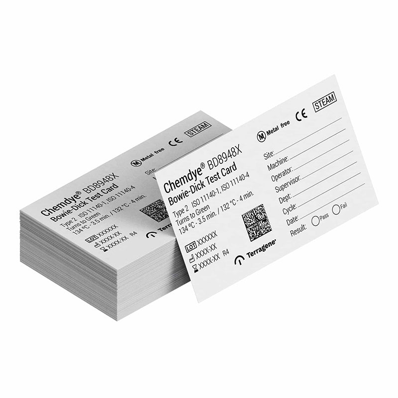 Terragene Bowie-Dick Test Cards 120/Pk
