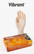 Aurelia Vibrant latex powder-free medical examination gloves