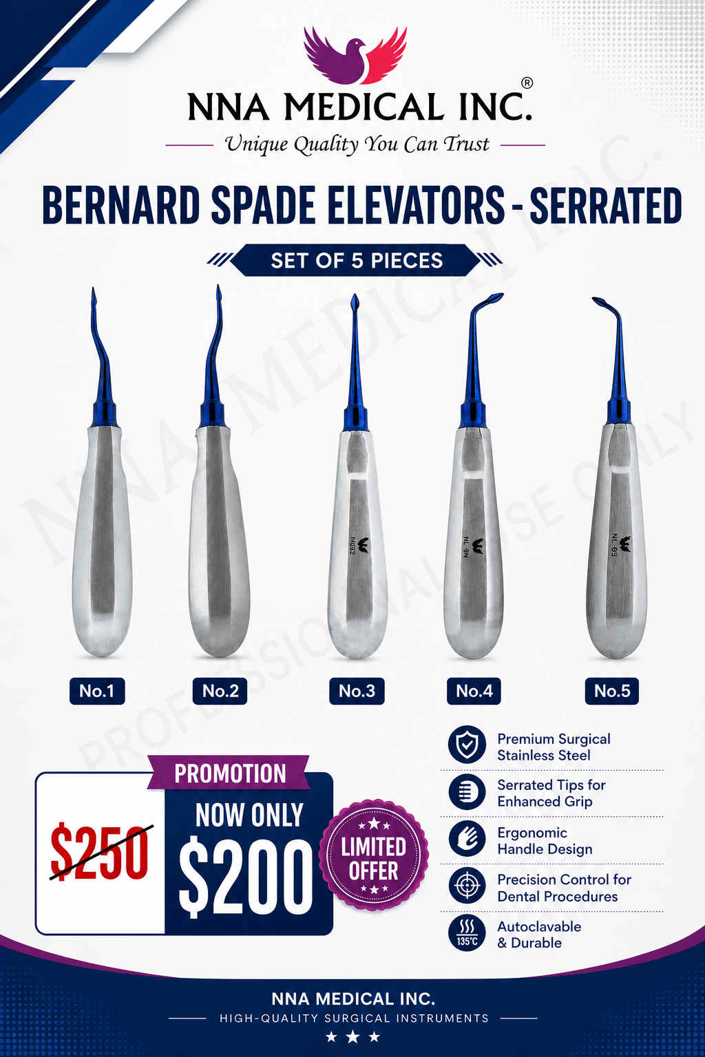 Bernard Spade Elevators – Serrated image 0