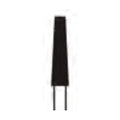Crosstech Flat End Shoulder Diamond Bur ISO 848 – Ø 2.3/1.8 mm, 9 mm Head – FG, Pack of 5