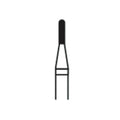Crosstech Round End Cylinder Diamond Bur ISO 838 – Ø 0.8 mm, 3 mm Head – FG, Pack of 5