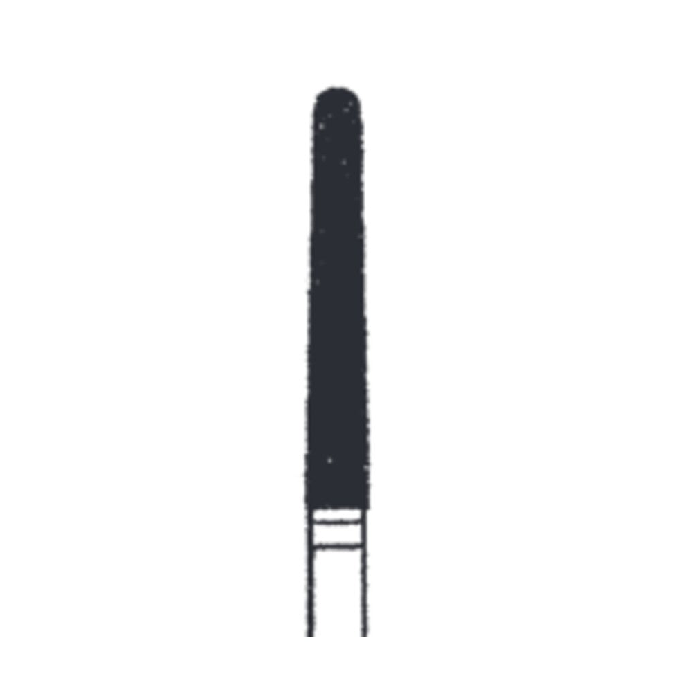 Crosstech Round End Taper Diamond Bur ISO 850L – Ø 1.8 mm, 12 mm Head – FG, Pack of 5