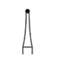 Round Trimming & Finishing Carbide Bur ISO 2 – Ø 1.0 mm – 12/30 Flutes, Pack of 5