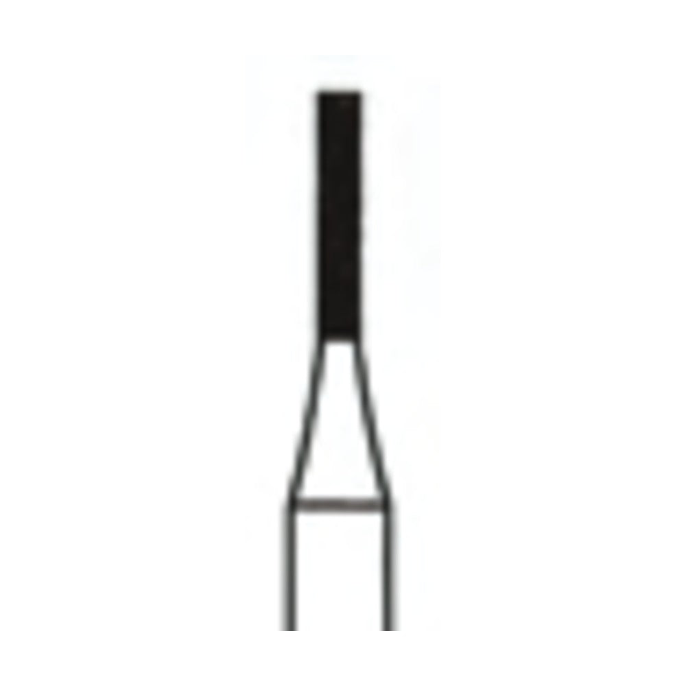Straight Flat-End Fissure Carbide Bur ISO 57L – Ø 1.0 mm, 4.9 mm Head – Crosstech, Pack of 10