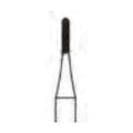 Straight Round End X-Cut Fissure Carbide Bur ISO 1556 – Ø 0.9 mm, 3.2 mm Head – Crosstech, Pack of 10