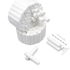 Rouleaux de coton - n° 2 moyen · Blanc
