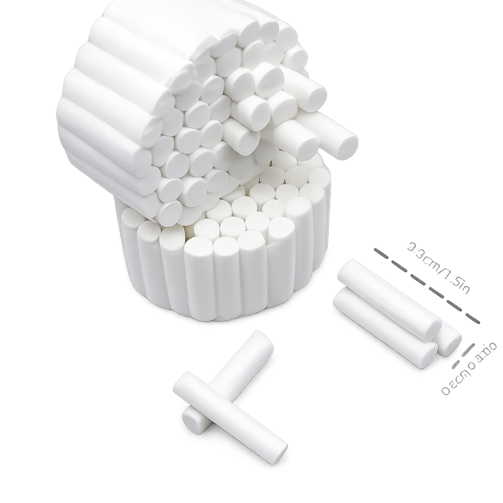 Cotton Rolls - #2 Medium · White image 0