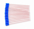 Disposable saliva ejectors — clear with blue tip