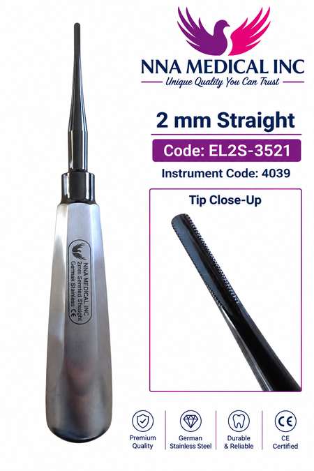 Luxating Elevator Black Line 2MM Straight image 0