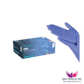 AssureTouch Power Nitrile Medical Examination Gloves, Extended Cuff, Textured Fingertips, Chemo-tested, Fentanyl Safe, Blue – image 2