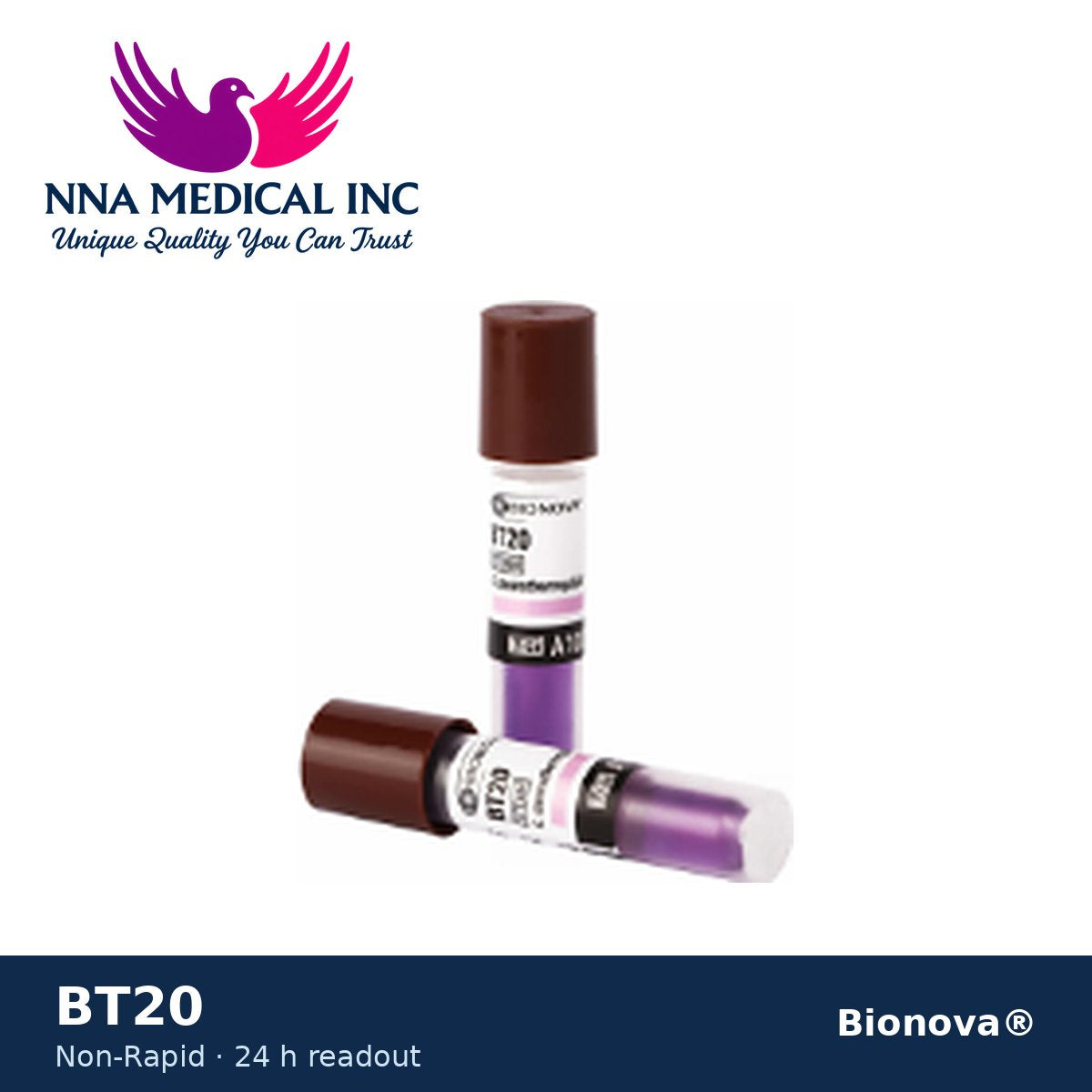 Bionova® BT20 Biological Indicator – Steam, 24-Hour Readout (Box of 100) – NNA Medical