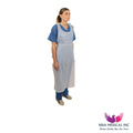 Hopen Embossed White Polyethylene Eco Extra Apron, White – 120 cm x 70 cm