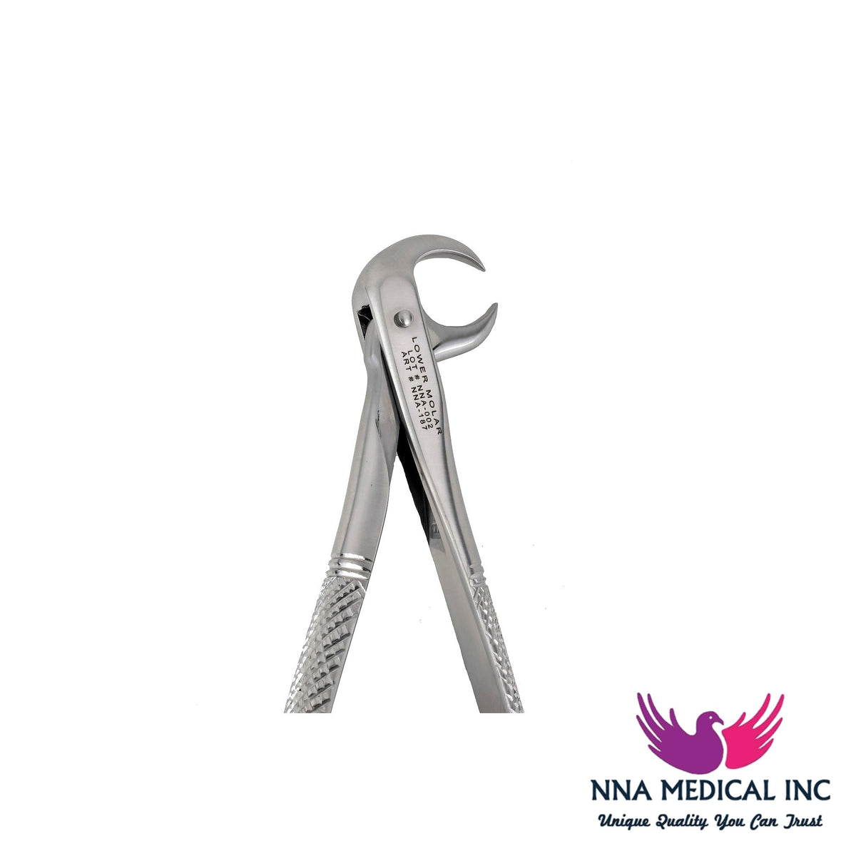 NNA MEDICAL - 86A Cow Horn Lower Morlas Extraction Forceps