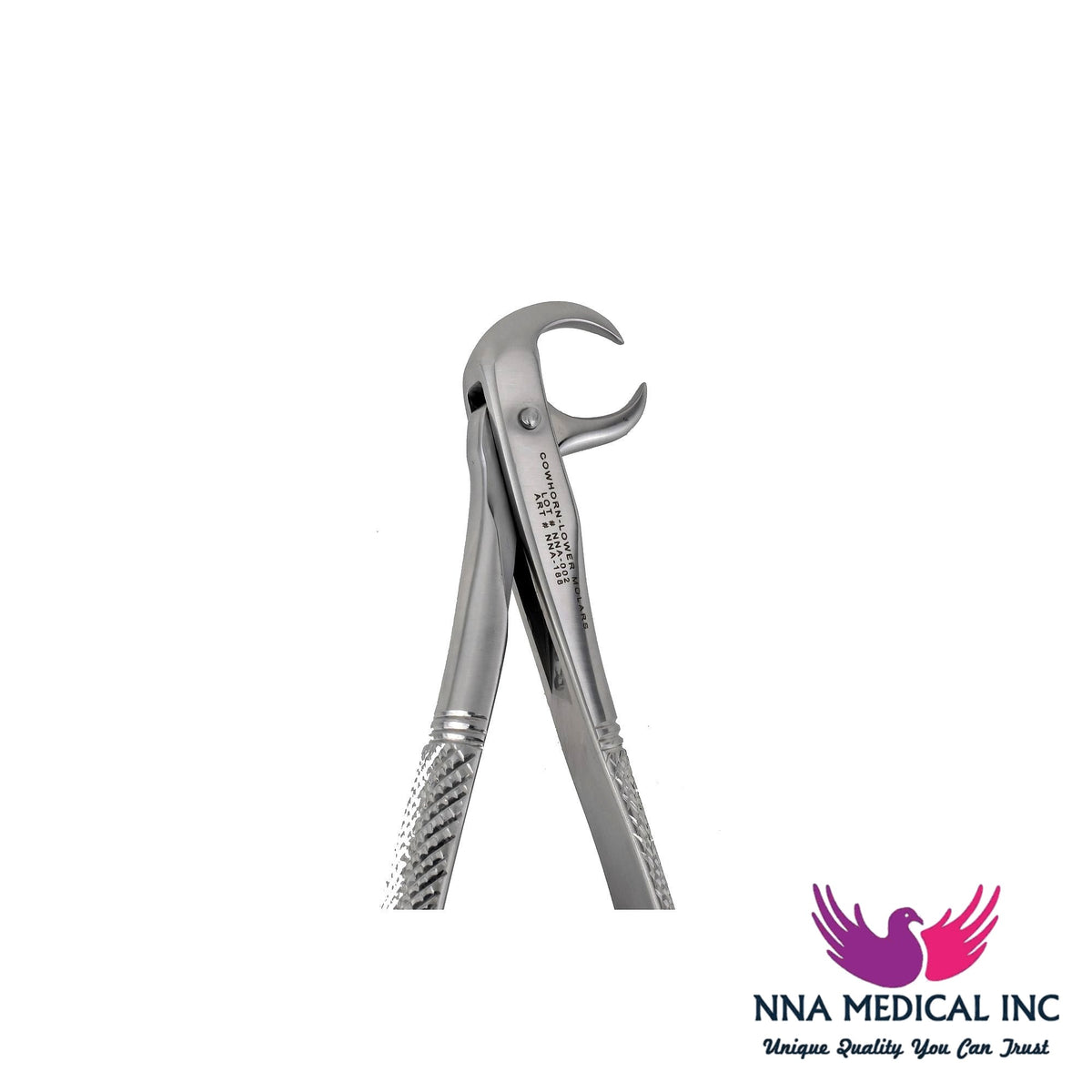 NNA MEDICAL - 86C Cow Horn Lower Molars Extraction Forceps