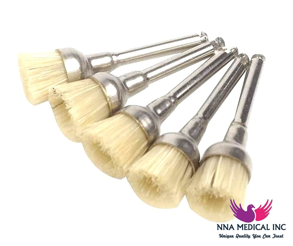 NNA MEDICAL - Prophy Brush Flat (100/Pack) Nylon Bristle