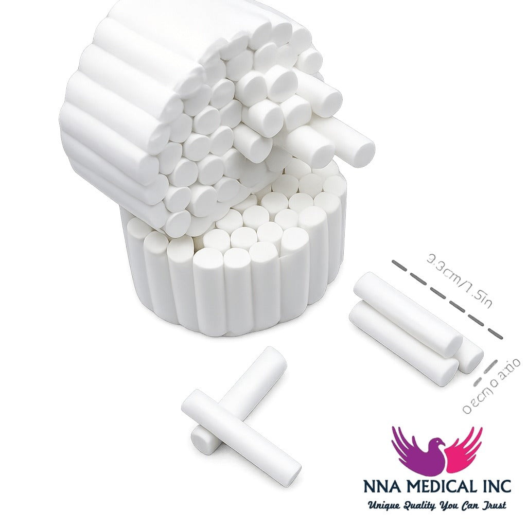 NNA MEDICAL - Cotton Rolls - #2 Medium · White