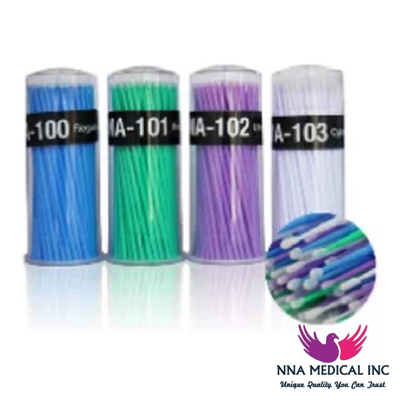 NNA MEDICAL - Microbrush Applicator Tips - Regular