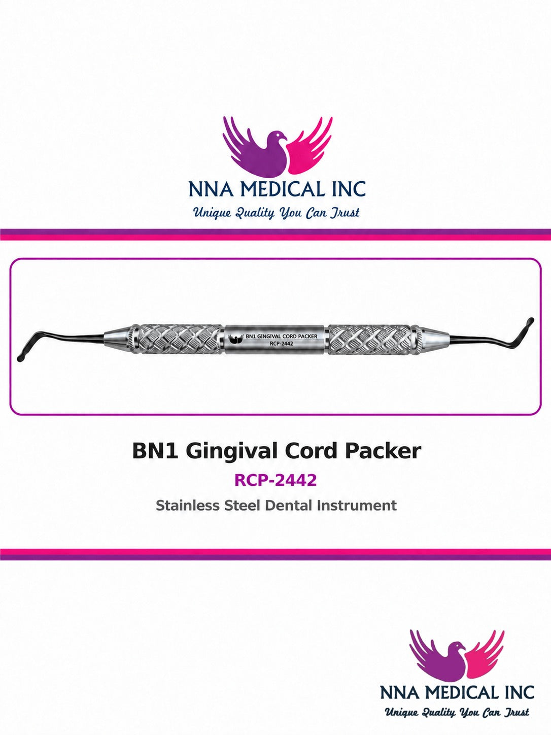 NNA MEDICAL - BN1 Gingival Cord Packer