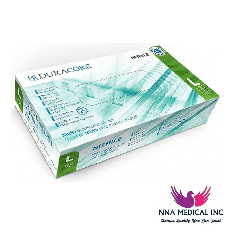 NNA MEDICAL - DuraCore Blue Nitrile Gloves – 3.7 mil (100/Box)