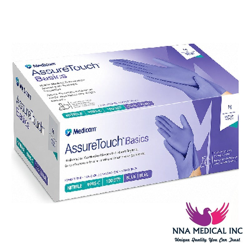 NNA MEDICAL - Medicom AssureTouch Basics Nitrile Gloves (100/Box)