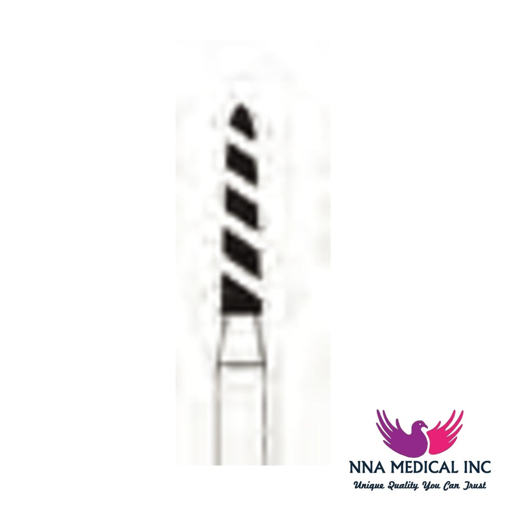 NNA MEDICAL - Crosstech Turbo (Cool) Diamond Bur Modified Chamfer ISO 878K – Ø 1.4 mm, 8 mm Head – FG, Pack of 5