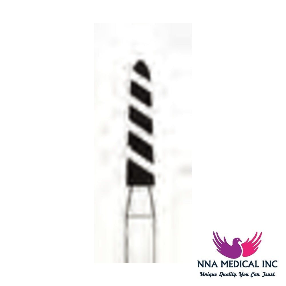 NNA MEDICAL - Crosstech Turbo (Cool) Diamond Bur Modified Chamfer ISO 878K – Ø 1.7 mm, 9 mm Head – FG, Pack of 5