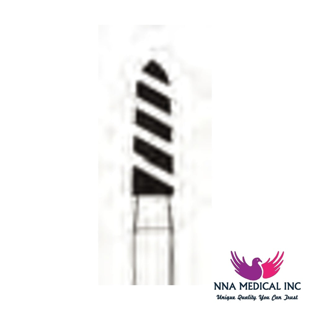 NNA MEDICAL - Crosstech Turbo (Cool) Diamond Bur Modified Chamfer ISO 878K – Ø 2.1 mm, 8 mm Head – FG, Pack of 5