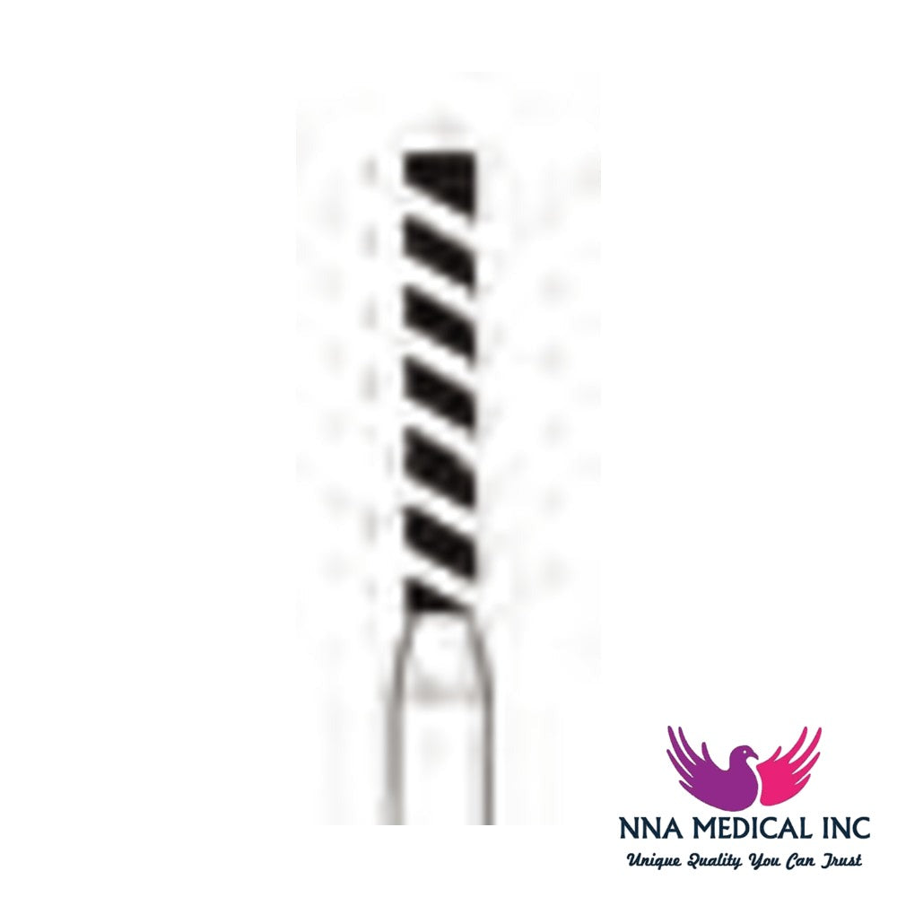 NNA MEDICAL - Crosstech Turbo (Cool) Diamond Bur Round End Cylinder ISO 837KR – Ø 1.2 mm, 8 mm Head – FG, Pack of 5