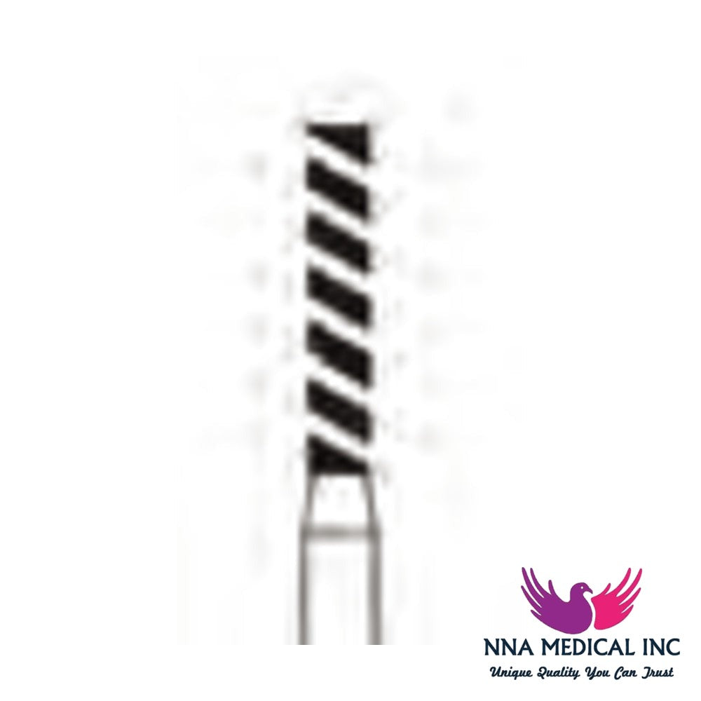 NNA MEDICAL - Crosstech Turbo (Cool) Diamond Bur Round End Cylinder ISO 837KR – Ø 1.4 mm, 8 mm Head – FG, Pack of 5
