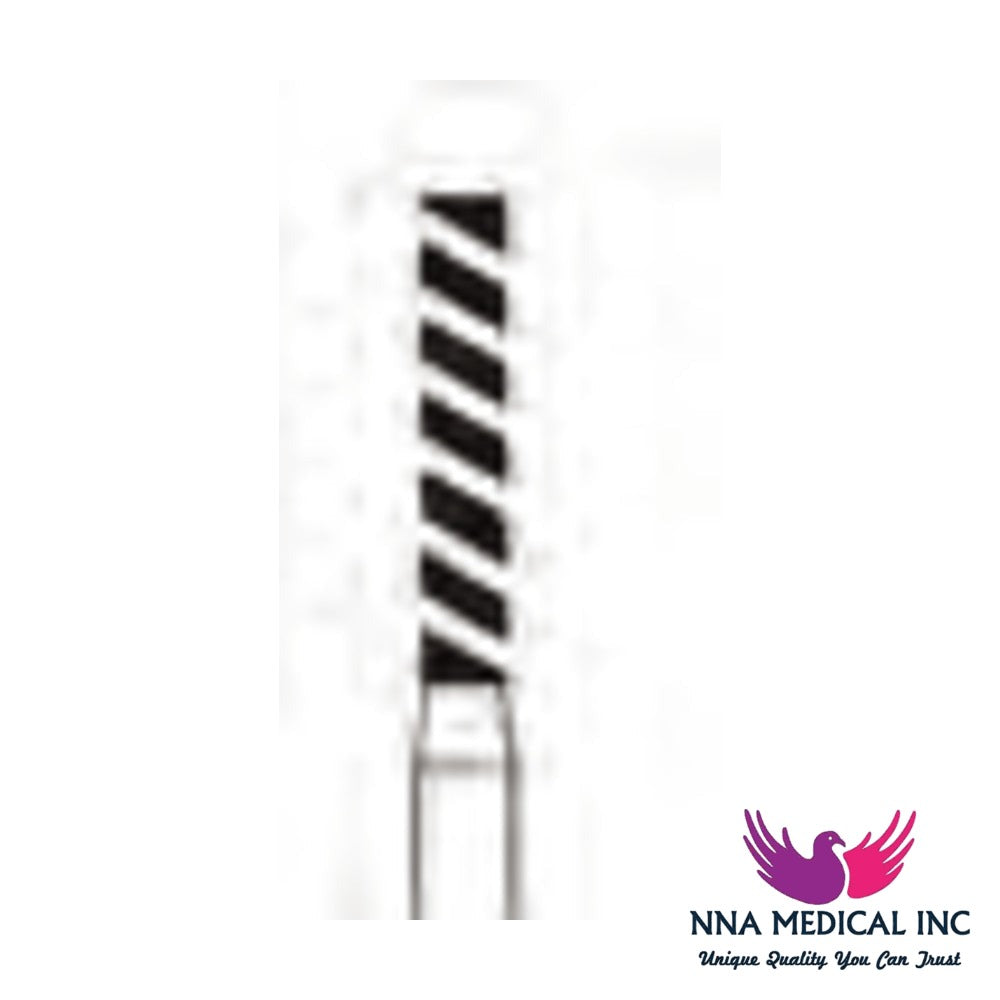 NNA MEDICAL - Crosstech Turbo (Cool) Diamond Bur Flat End Cylinder ISO 837 – Ø 1.6 mm, 8 mm Head – FG, Pack of 5