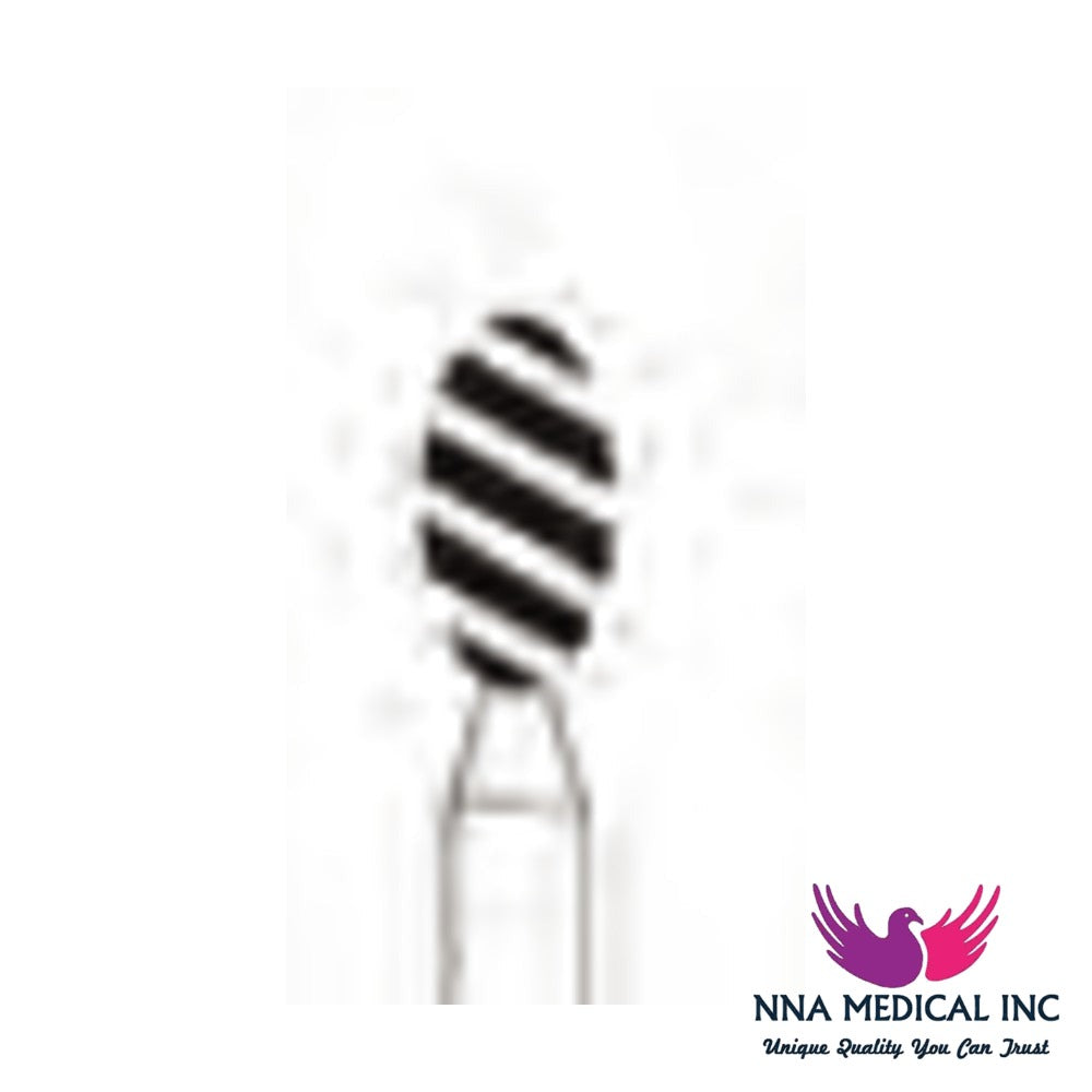 NNA MEDICAL - Crosstech Turbo (Cool) Diamond Bur Football ISO 368 – Ø 2.3 mm, 5 mm Head – FG, Pack of 5