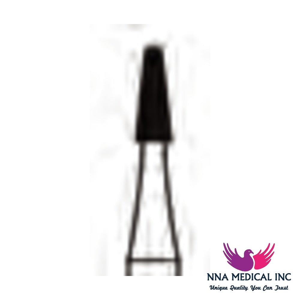 NNA MEDICAL - Taper Round End X-Cut Fissure Carbide Bur ISO 1703 – Ø 2.1 mm, 4.5 mm Head – Crosstech, Pack of 10