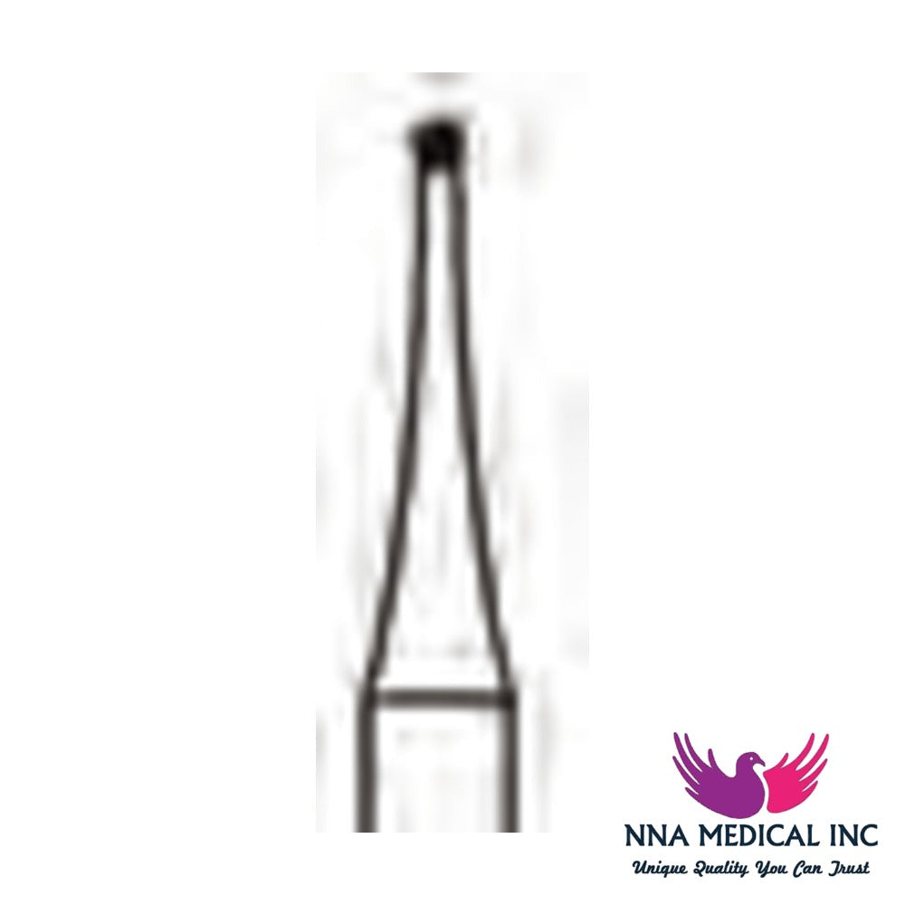 NNA MEDICAL - Round Carbide Bur ISO 1 – Ø 0.8 mm – Crosstech, Pack of 10