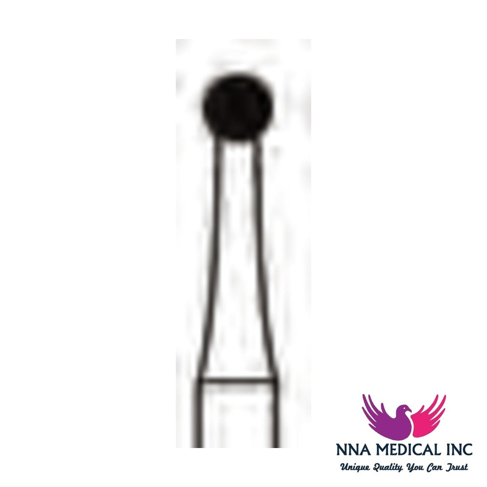 NNA MEDICAL - Round Carbide Bur ISO 7 – Ø 2.1 mm – Crosstech, Pack of 10