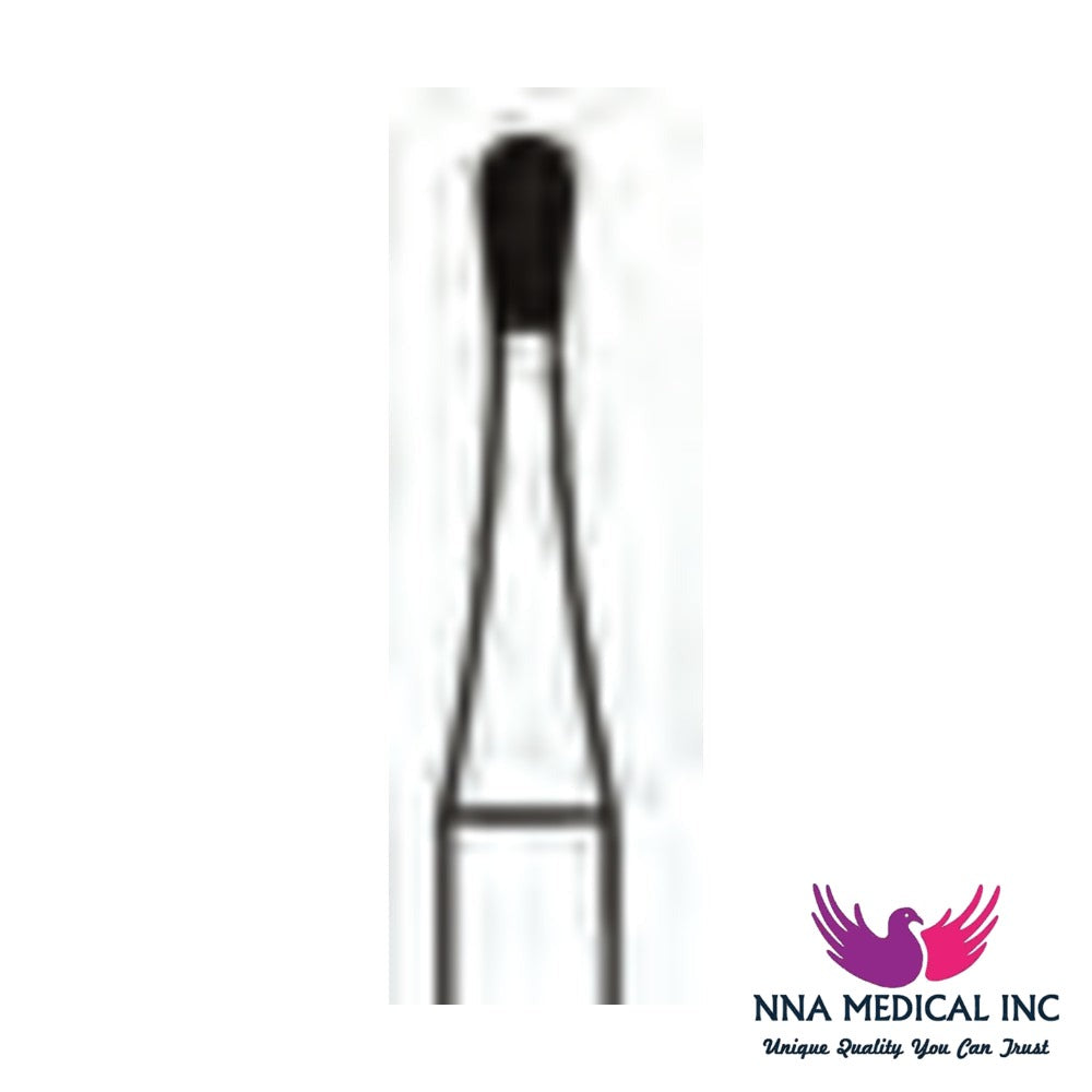 NNA MEDICAL - Amalgam Prep Carbide Bur ISO 246 – Ø 1.2 mm, 3.7 mm Head – Crosstech, Pack of 10