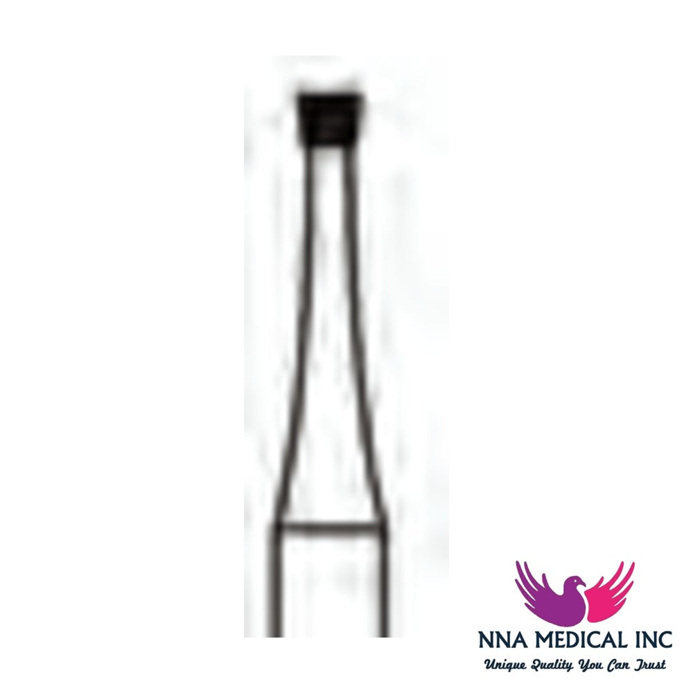 NNA MEDICAL - Inverted Cone Carbide Bur ISO 37 – Ø 1.4 mm, 0.8 mm Head – Crosstech, Pack of 10