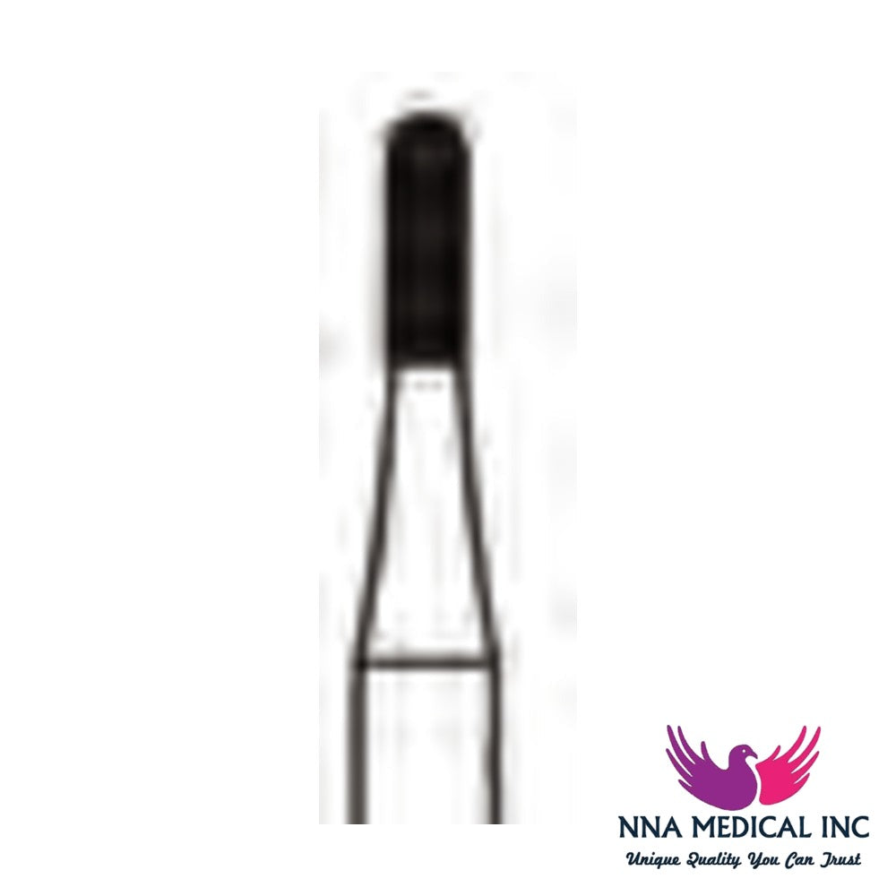 NNA MEDICAL - Straight Round End X-Cut Fissure Carbide Bur ISO 1559 – Ø 1.4 mm, 3.7 mm Head – Crosstech, Pack of 10
