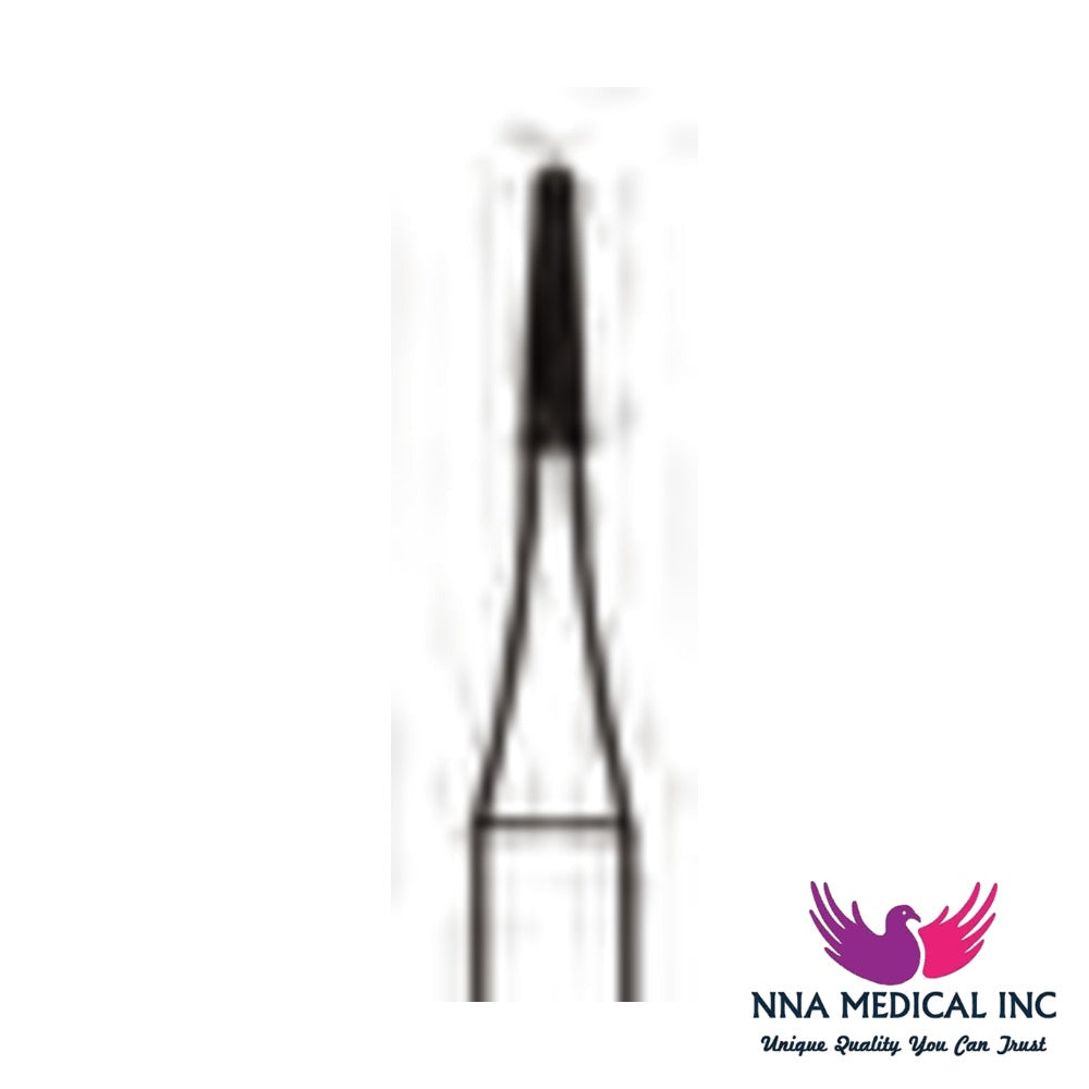 NNA MEDICAL - Crosscut Tapered Fissure Carbide Bur ISO 699 – Ø 0.9 mm, 3.2 mm Head – Crosstech, Pack of 10