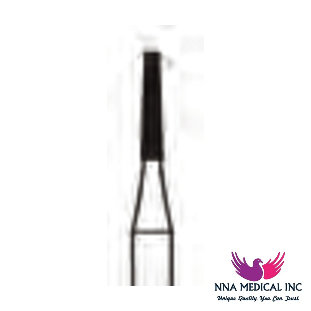 NNA MEDICAL - Crosscut Tapered Fissure Carbide Bur ISO 701L – Ø 1.2 mm, 6.0 mm Head – Crosstech, Pack of 10