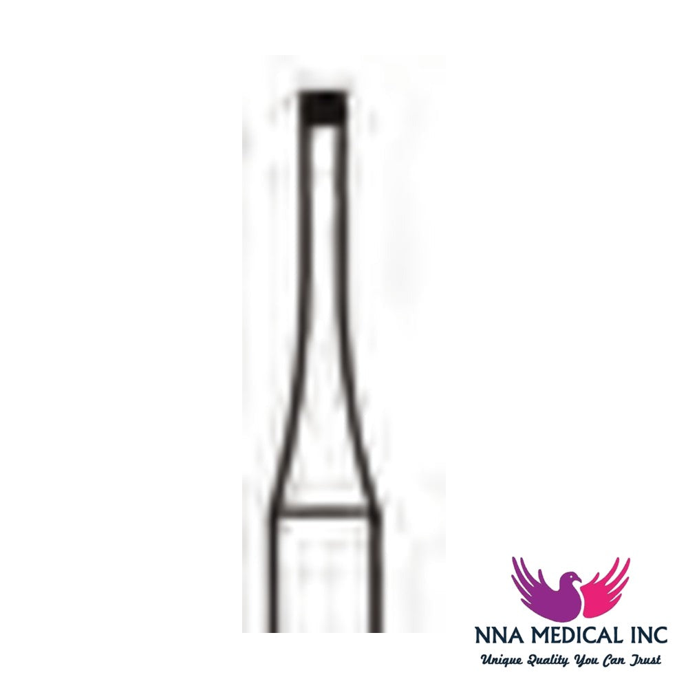 NNA MEDICAL - End Cutting Carbide Bur ISO 957 – Ø 1.0 mm, 3.7 mm Head – Crosstech, Pack of 10