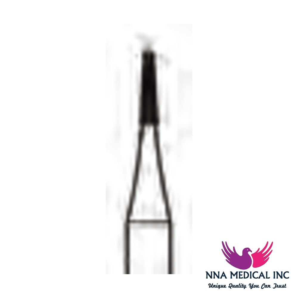 NNA MEDICAL - Tapered Fissure Carbide Bur ISO 170 – Ø 1.0 mm, 3.7 mm Head – Crosstech, Pack of 10