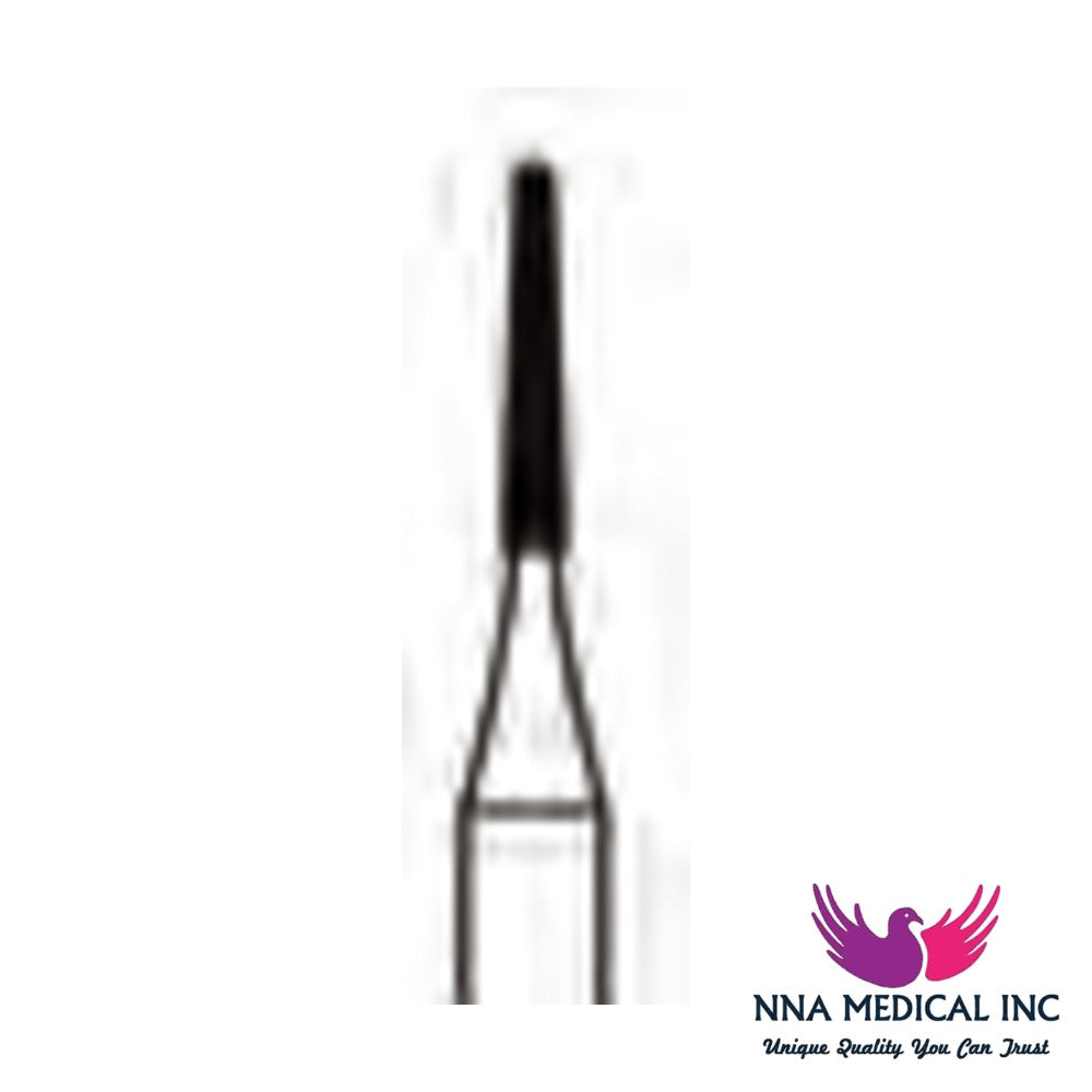 NNA MEDICAL - Tapered Fissure Carbide Bur ISO 170L – Ø 1.0 mm, 4.9 mm Head – Crosstech, Pack of 10