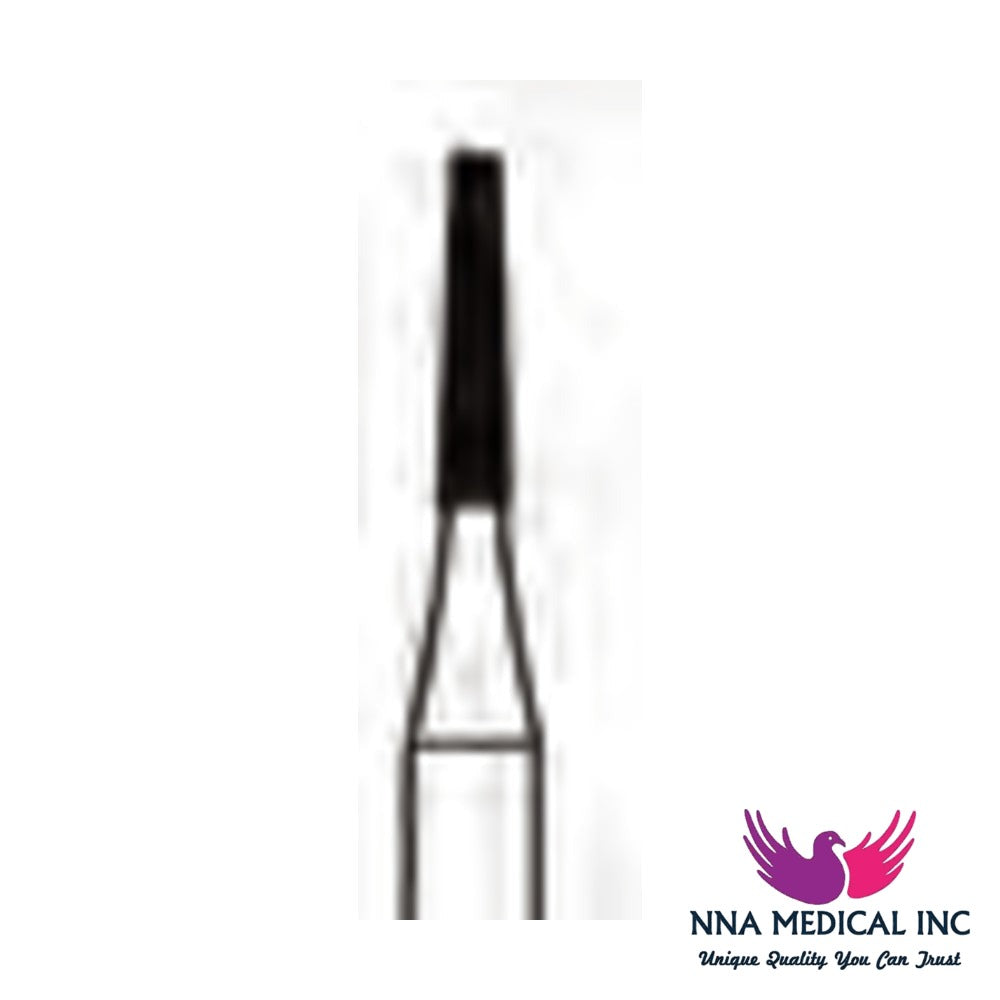 NNA MEDICAL - Tapered Fissure Carbide Bur ISO 171L – Ø 1.2 mm, 4.9 mm Head – Crosstech, Pack of 10