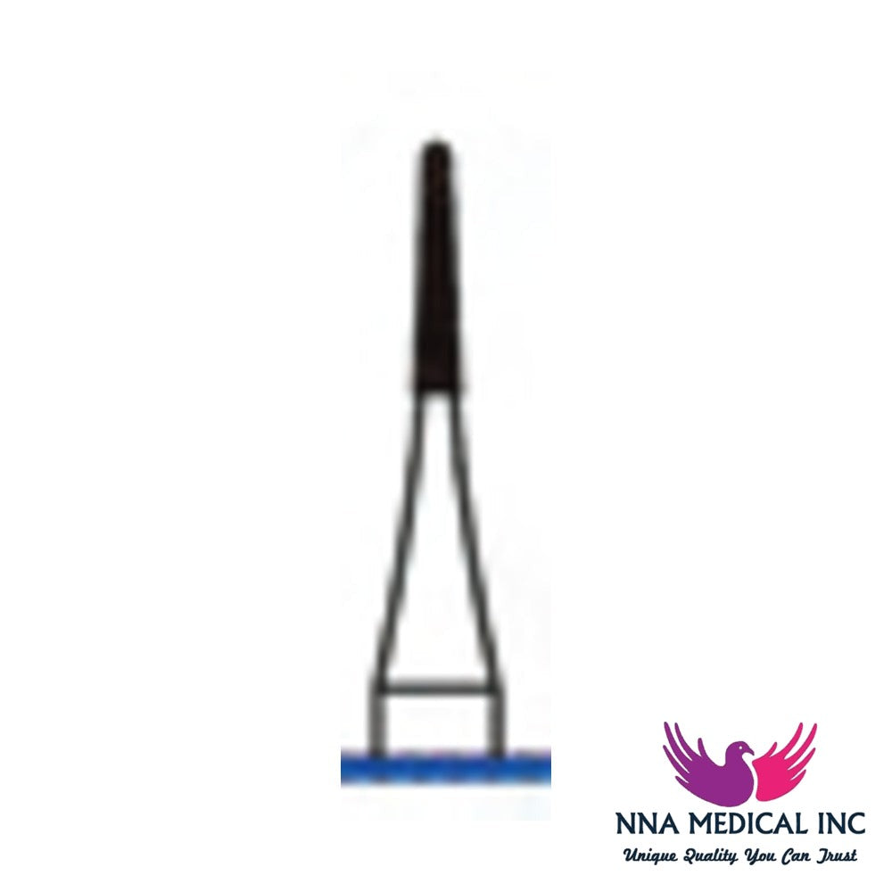 NNA MEDICAL - Taper Round End Fissure Carbide Bur ISO 1170L – Ø 1.0 mm, 4.9 mm Head – Crosstech, Pack of 10