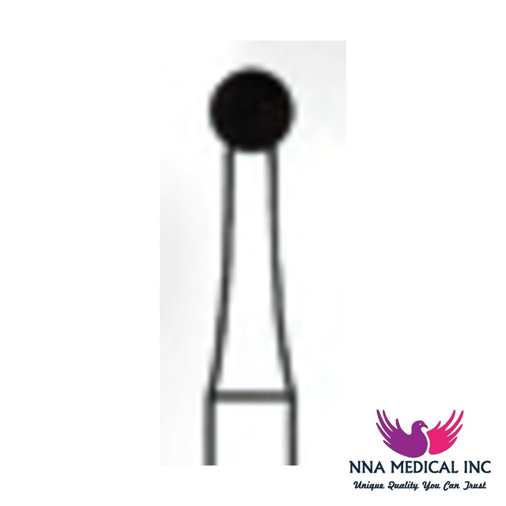 NNA MEDICAL - Round Trimming & Finishing Carbide Bur ISO 8 – Ø 2.3 mm – 12/30 Flutes, Pack of 5