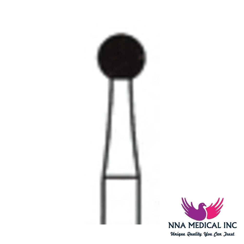 NNA MEDICAL - Round Trimming & Finishing Carbide Bur ISO 9 – Ø 2.7 mm – 12/30 Flutes, Pack of 5