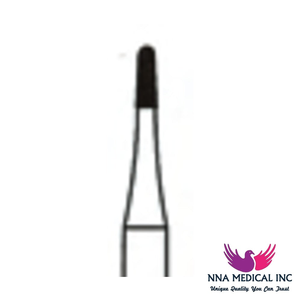 NNA MEDICAL - Bullet Trimming & Finishing Carbide Bur – Ø 1.2 mm, 3.4 mm Head – 12/30 Flutes, Pack of 5