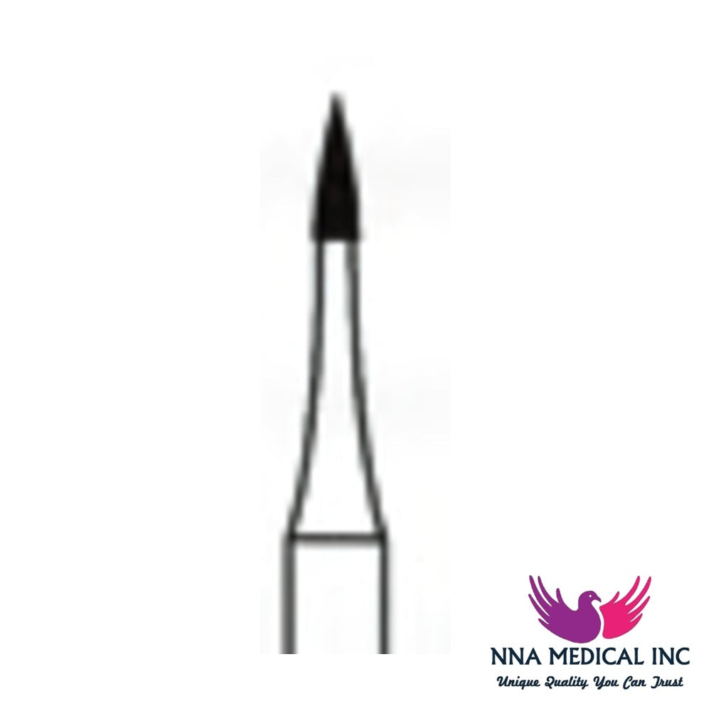 NNA MEDICAL - Needle Trimming & Finishing Carbide Bur – Ø 1.2 mm, 3.6 mm Head – 12/30 Flutes, Pack of 5